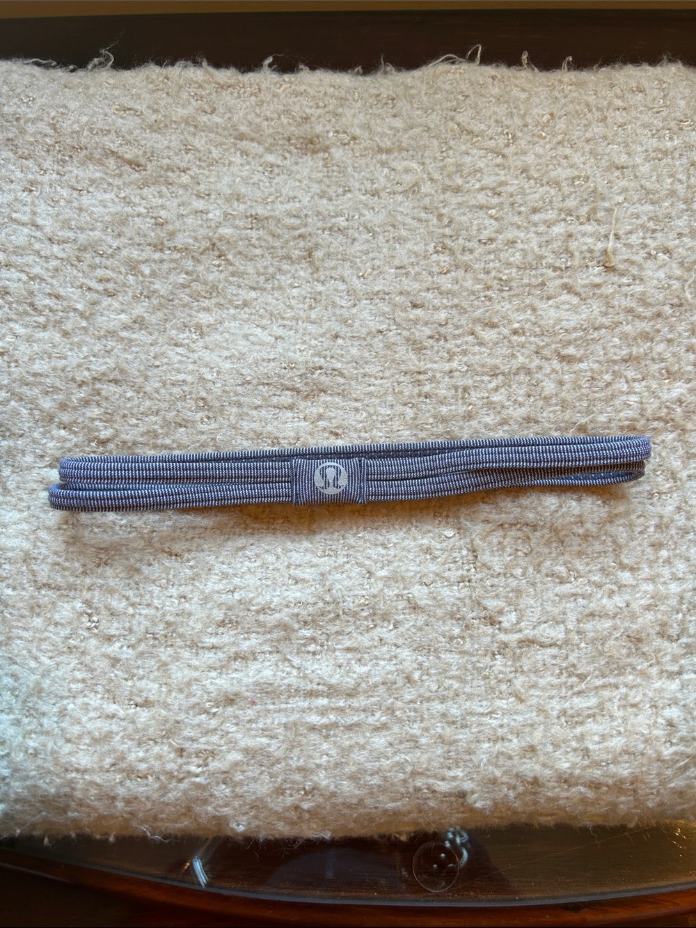 lululemon athletica grey/white Double-Strap Headband